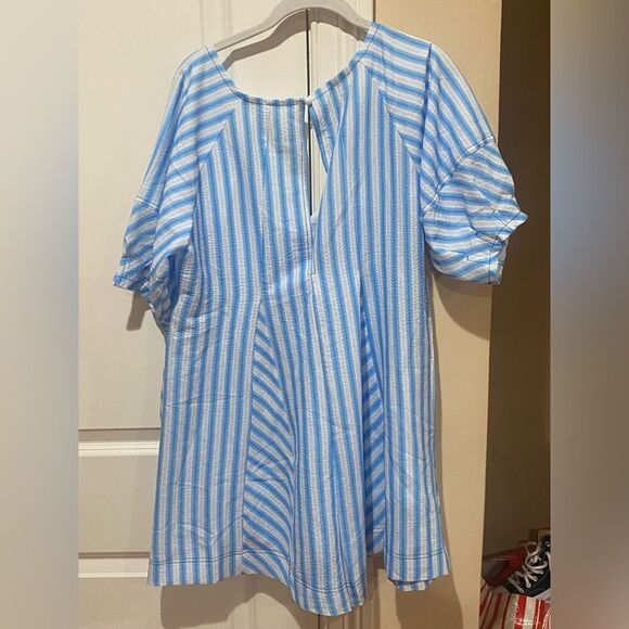 Womens Casual Striped Romper Dress - Picture 8 of 12